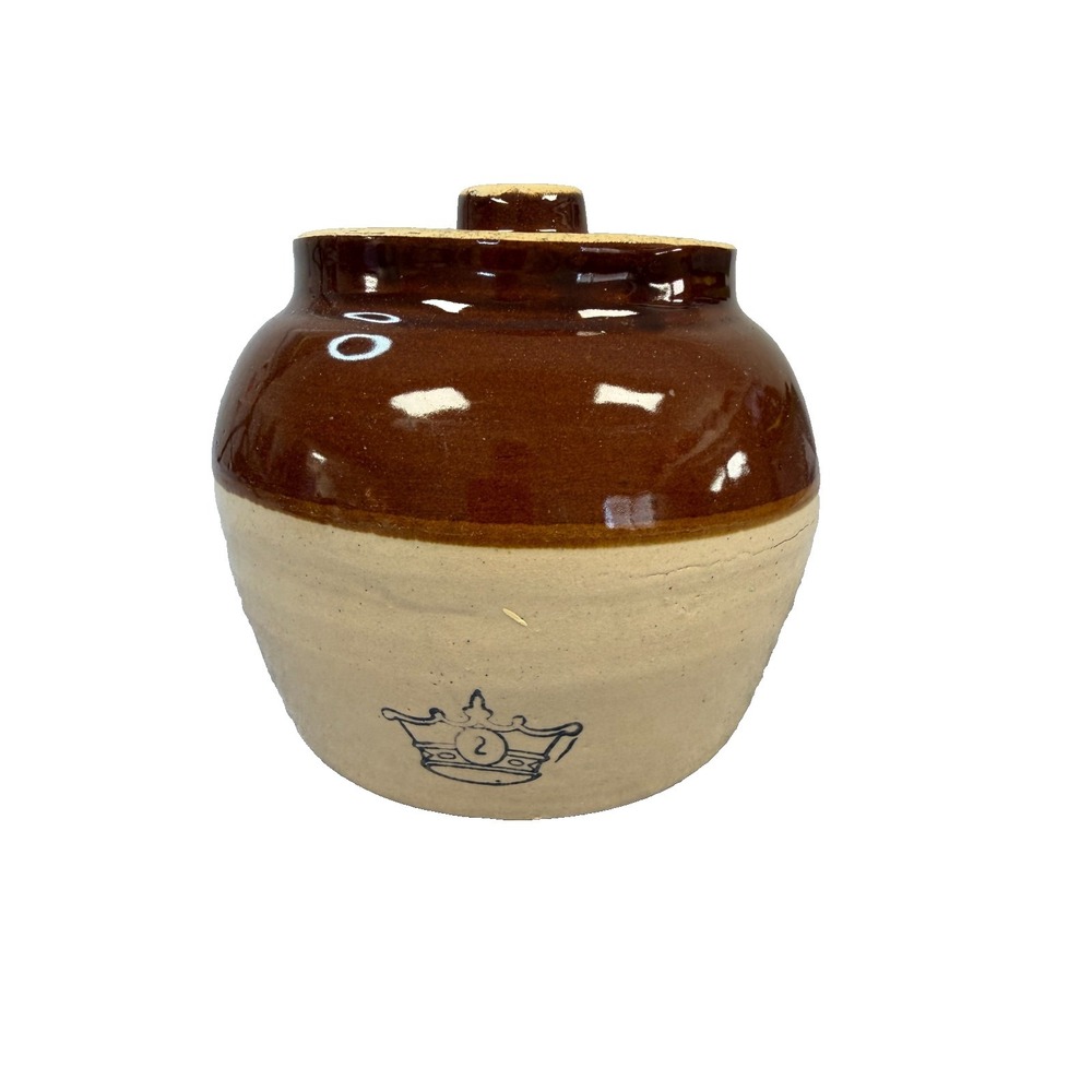Vintage Robinson Ransbottom Stoneware Pottery Number 2 USA Made 1960s W Lid